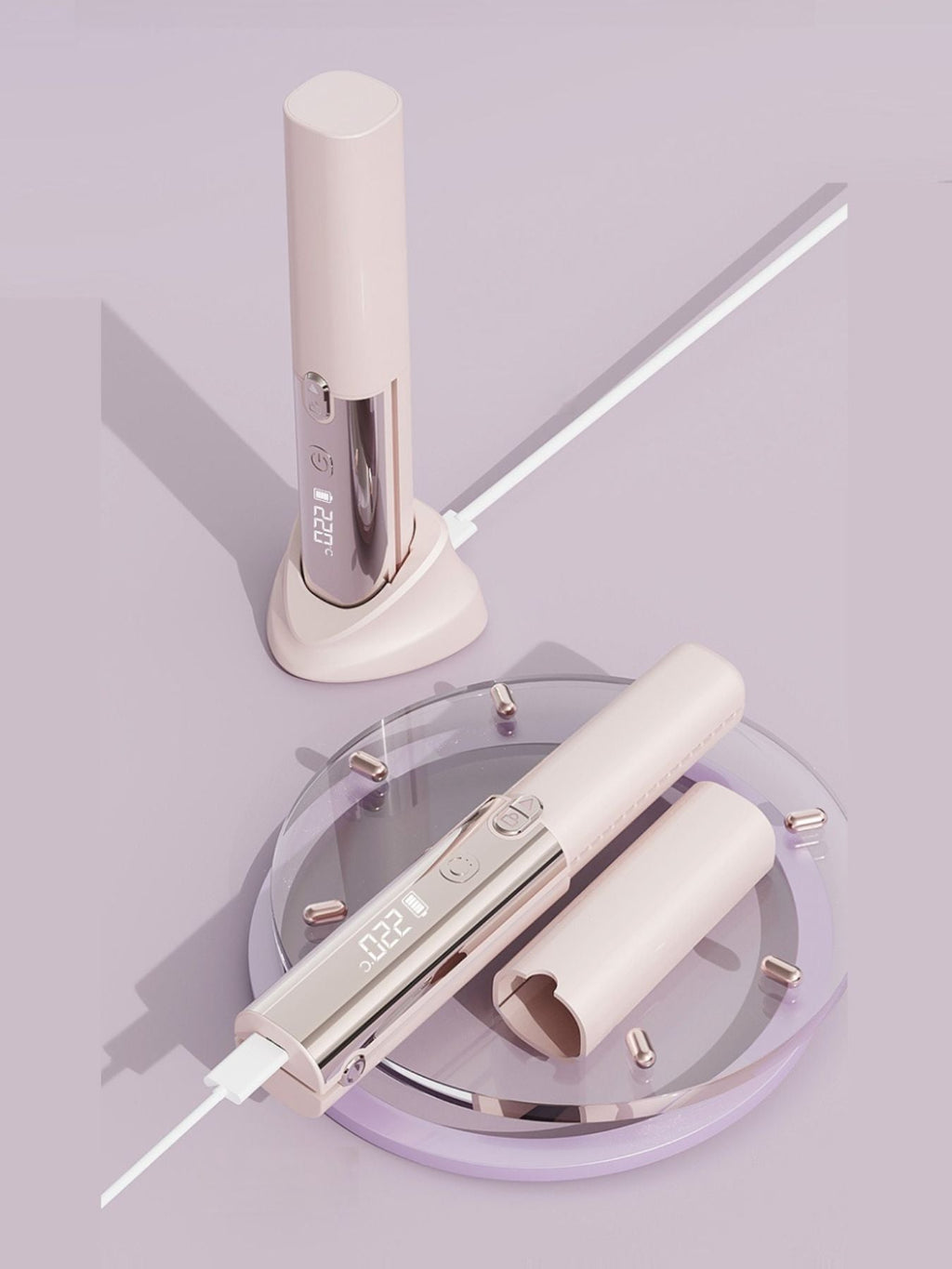 Cordless Automatic Hair Curling Iron