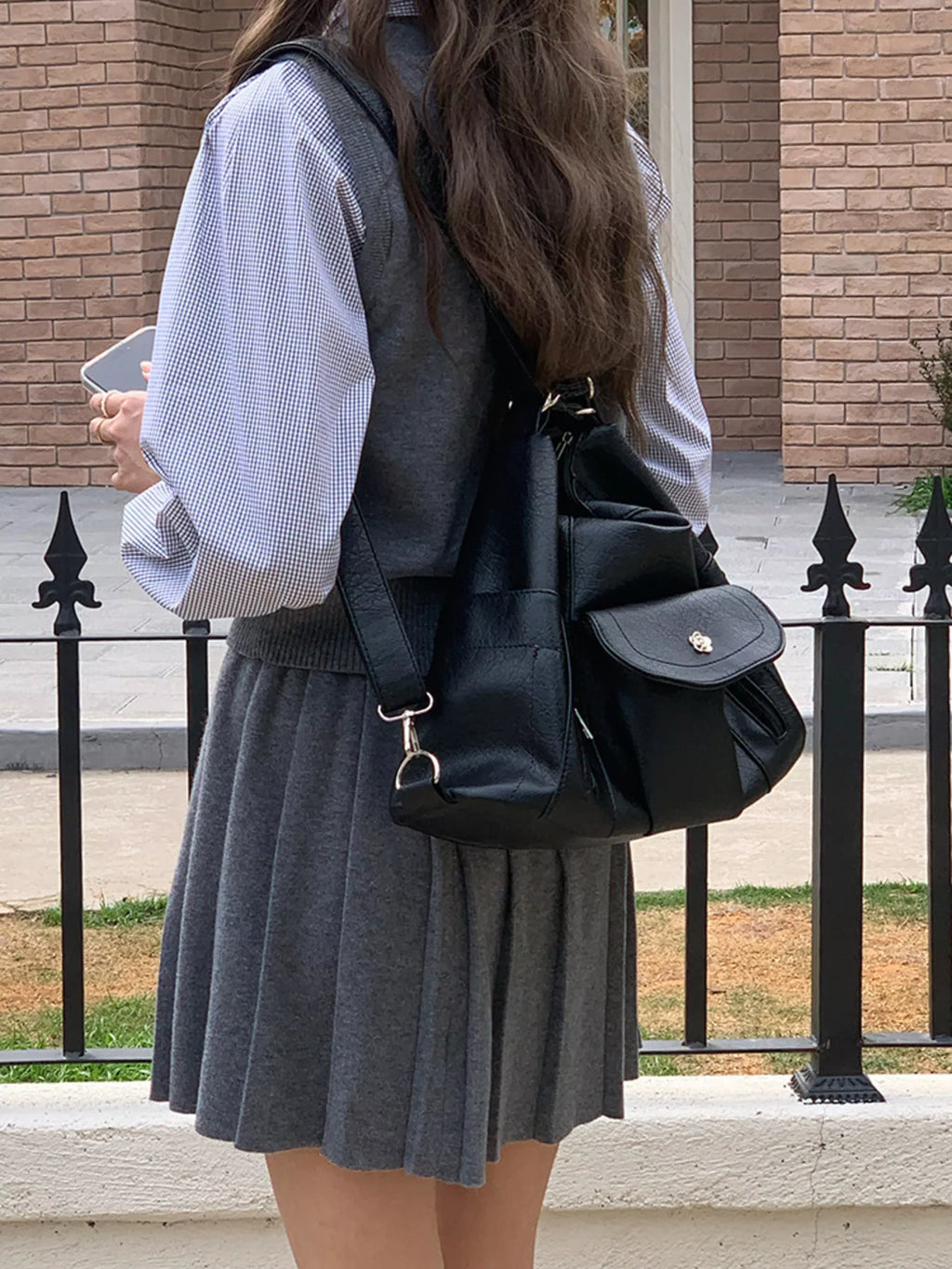 Multiple Pockets Adjustable Strap Shoulder Bag