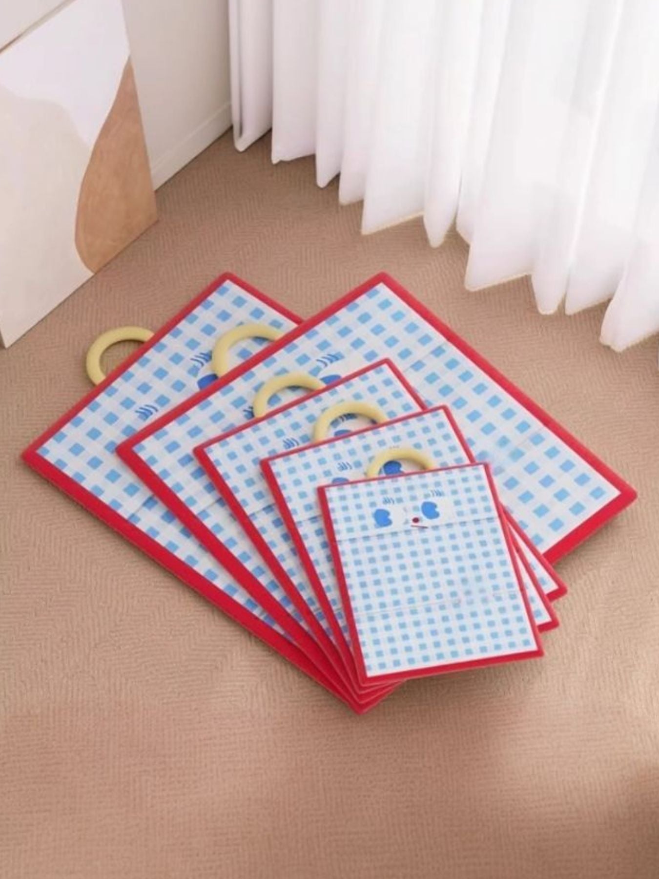 Plaid Pet Mat with Handle