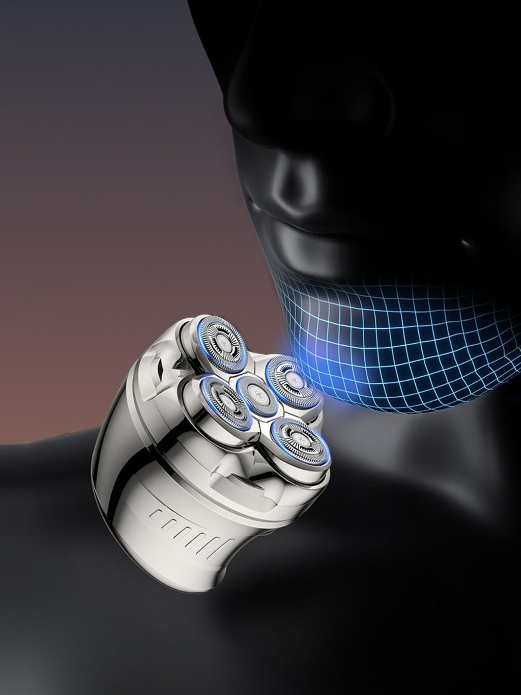Rechargeable 5-Head Rotary Shaver