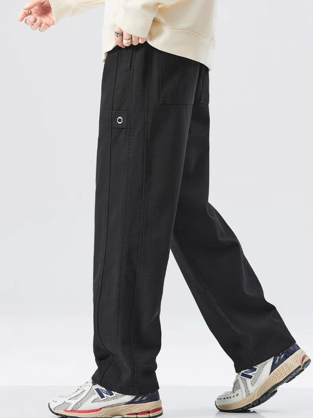 Men's Plus Size Loose Fit Drawstring Casual Pants