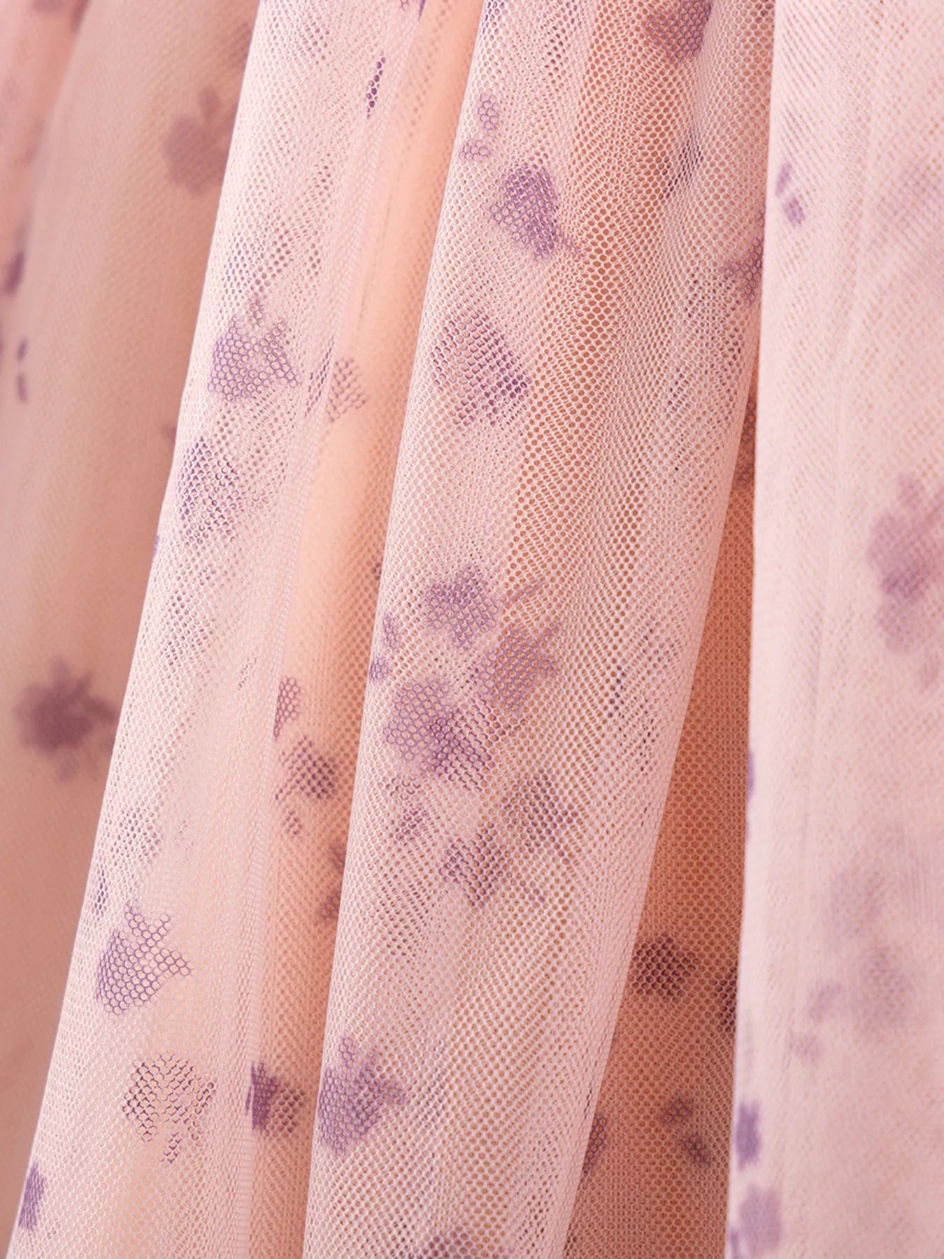 Children's Floral Bunny Applique Tulle Dress