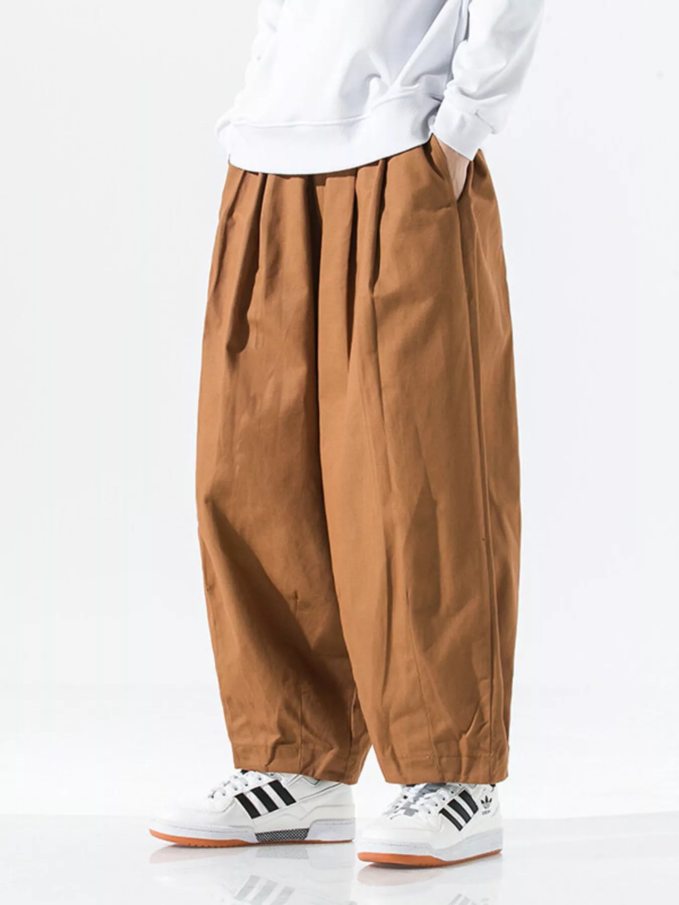 Men's Plus Size Wide Leg Casual Pants