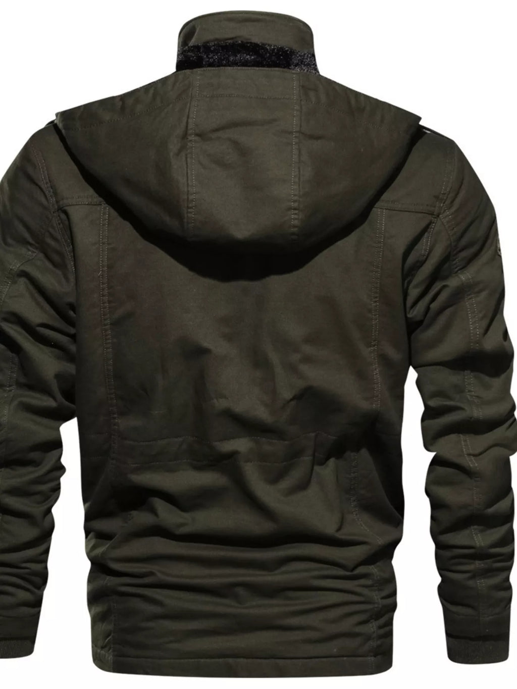 Men's Plus Size Fleece Lined Zip Up Jacket