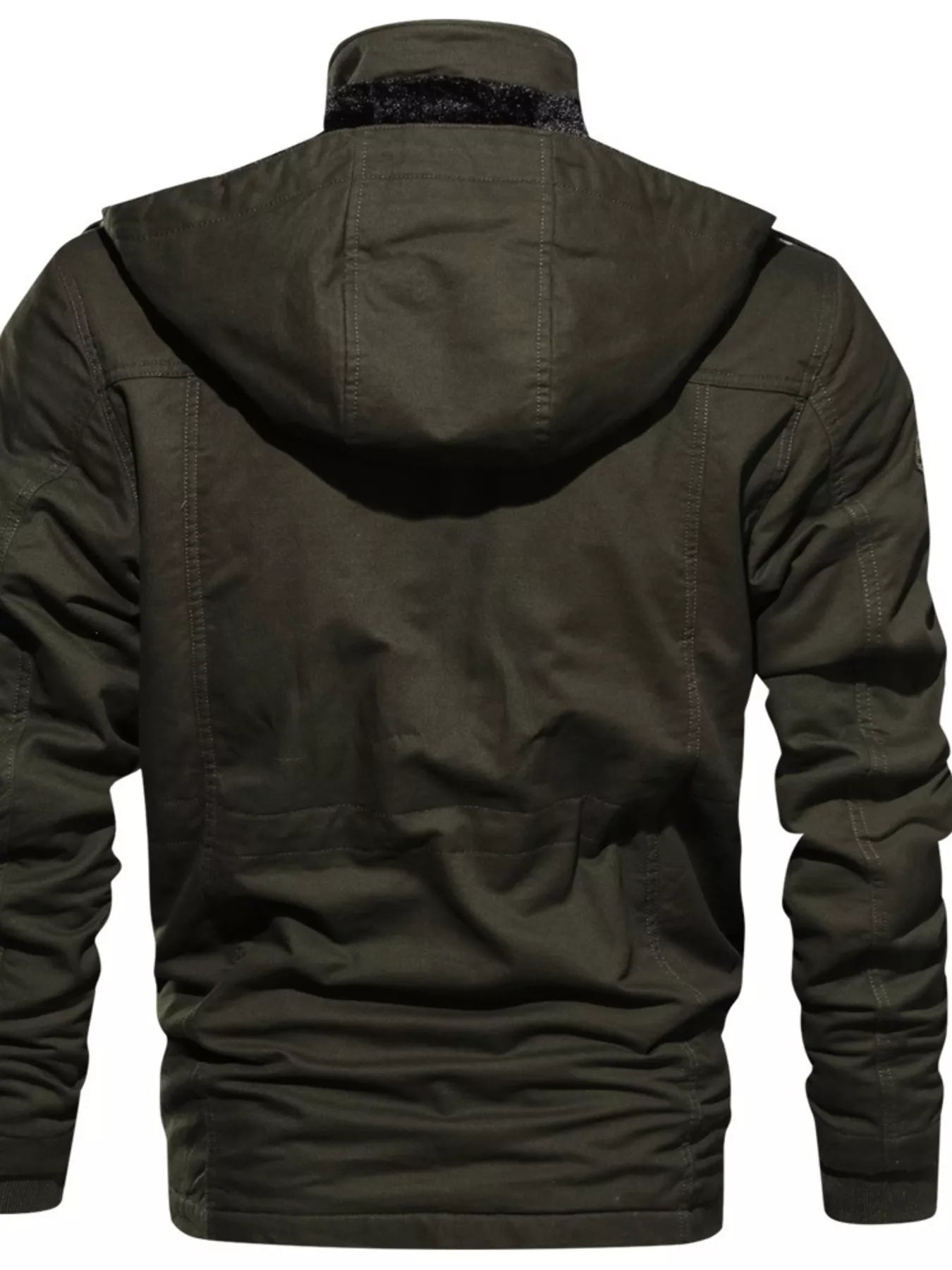 Men's Plus Size Fleece Lined Zip Up Jacket
