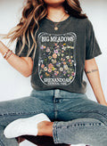 Big Meadows Shenandoah National Park Landscape Scene Forest Trails Sunrise Comfort Colors Tee