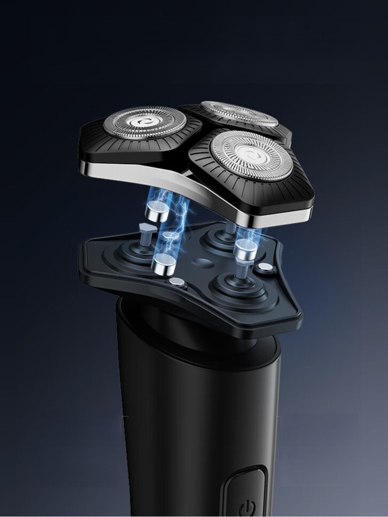 3D Rotary Electric Shaver with LED Display