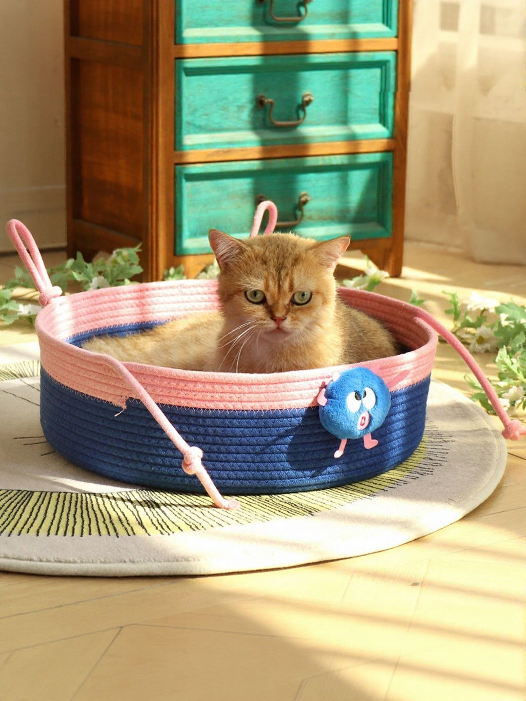 Two-Tone Woven Pet Nest