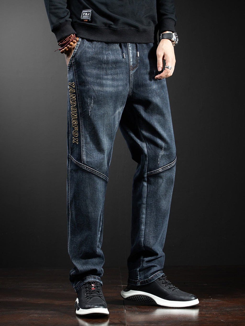 Men's Full Size Loose Fit Jeans Plus Size