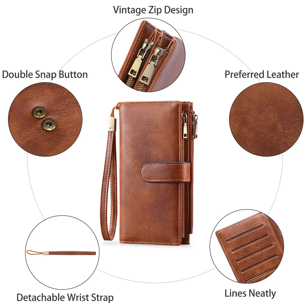 Vintage Style Leather Wallet