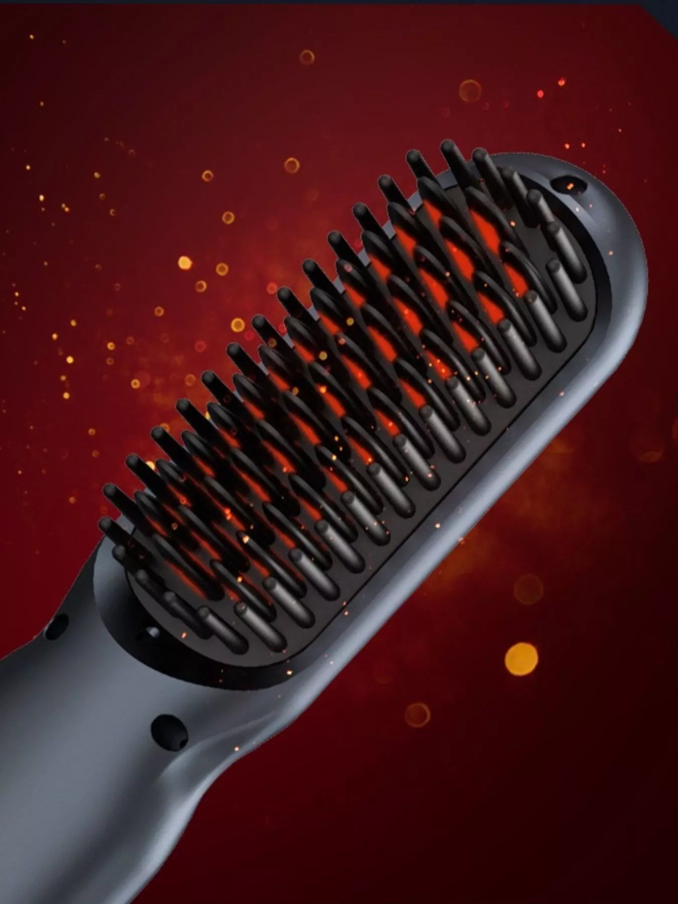 Adjustable Temperature Hair Straightening Comb