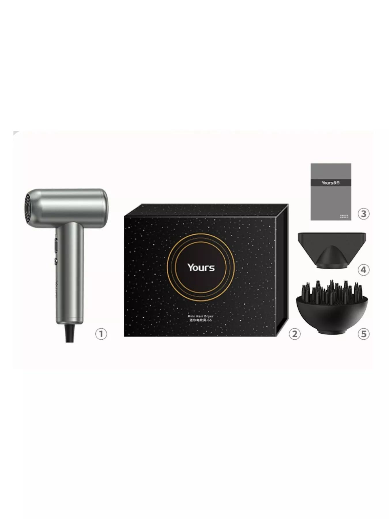 Portable Negative Ion High-Speed Hair Dryer