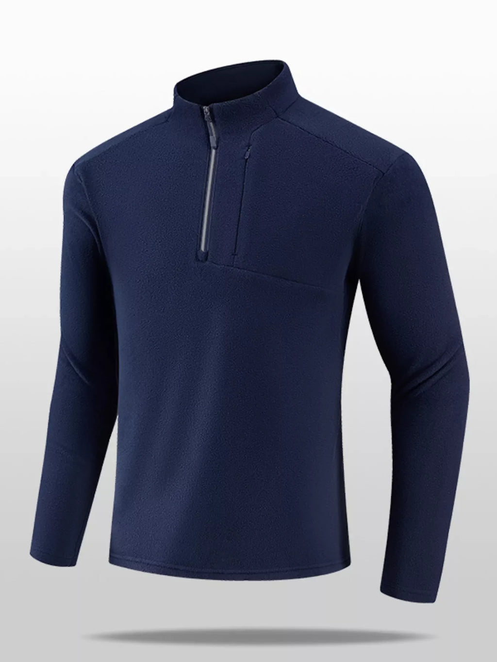 Men's Plus Size Quarter-Zip Fleece Sweatshirt