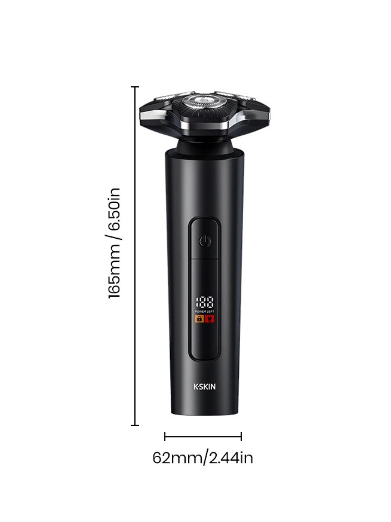 3D Rotary Electric Shaver with LED Display
