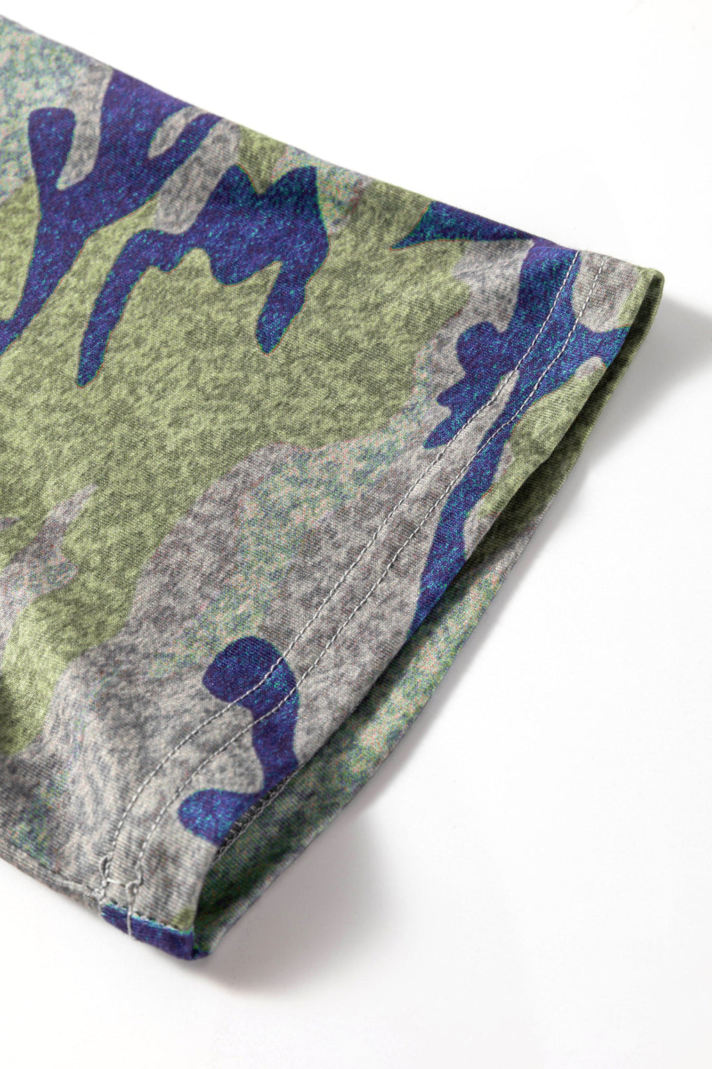 Multicolour Stylish Camouflage Print America Patriotic Tee