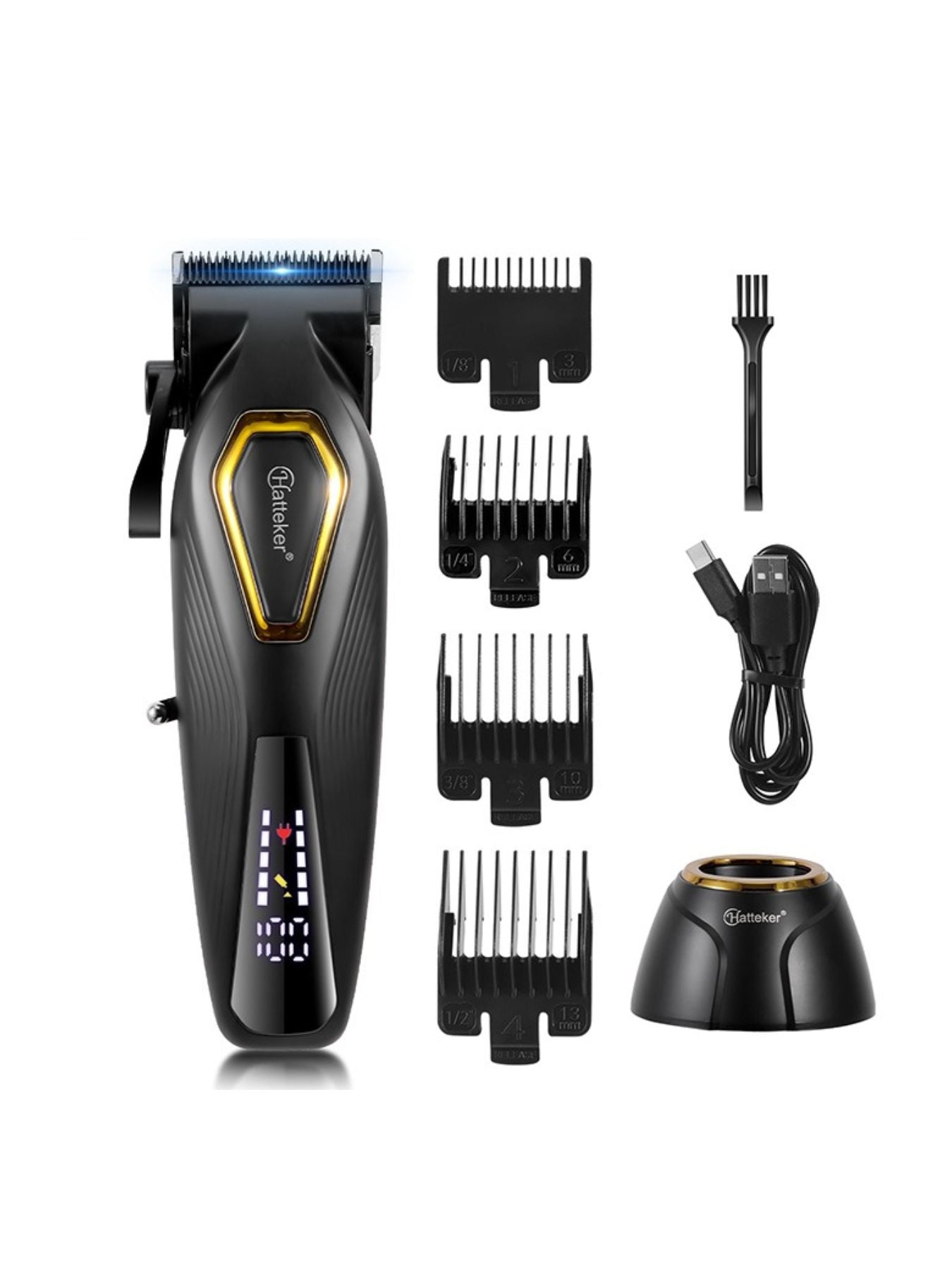 Cordless Hair Clipper with LED Display