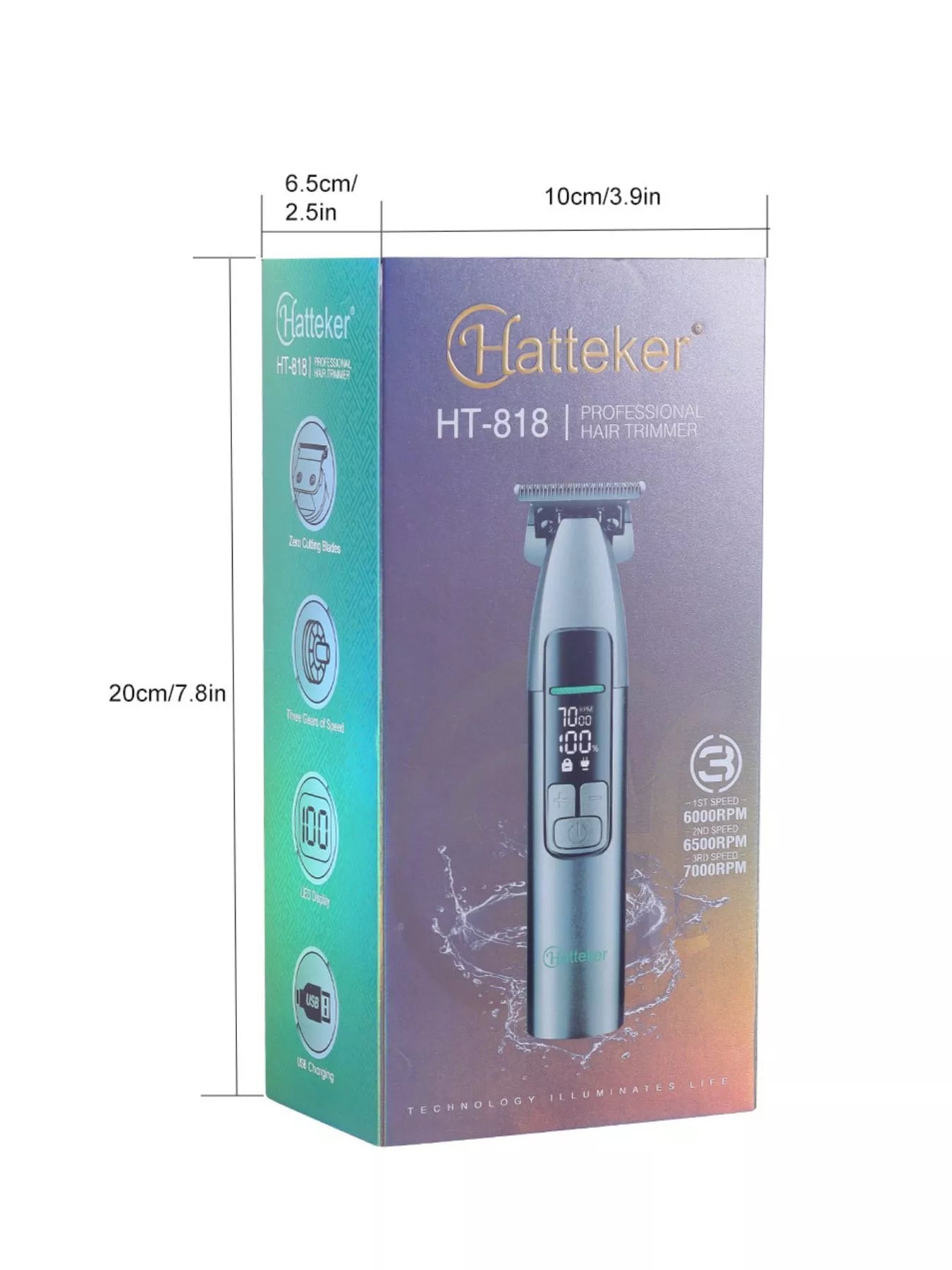 Cordless Hair Clipper with LED Display