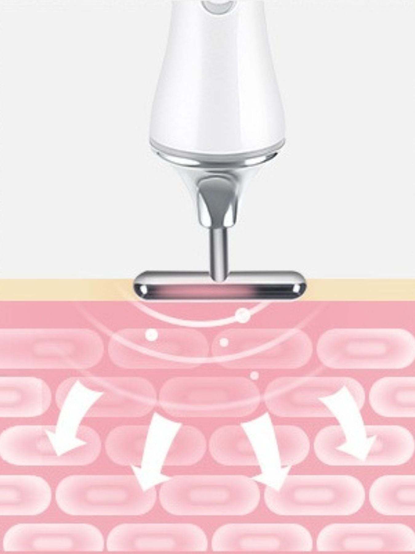 T-Shape Microcurrent Facial Massager Beauty Device