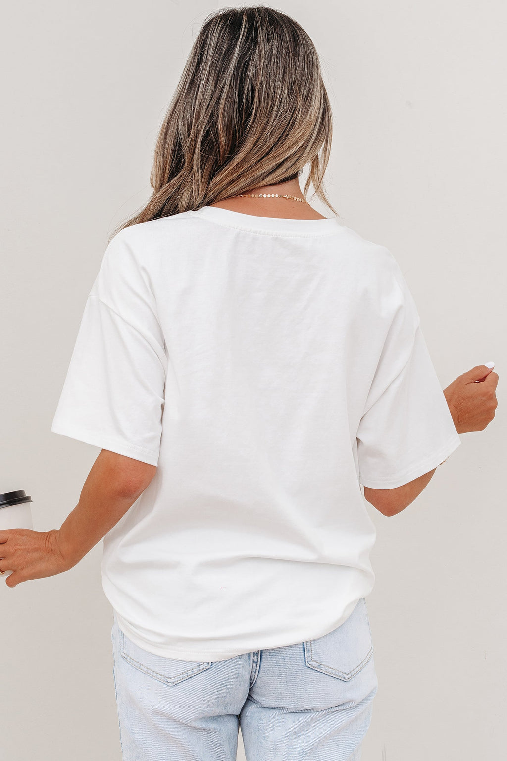 White Color Block Chest Pocket Patched Casual Short Sleeve Top