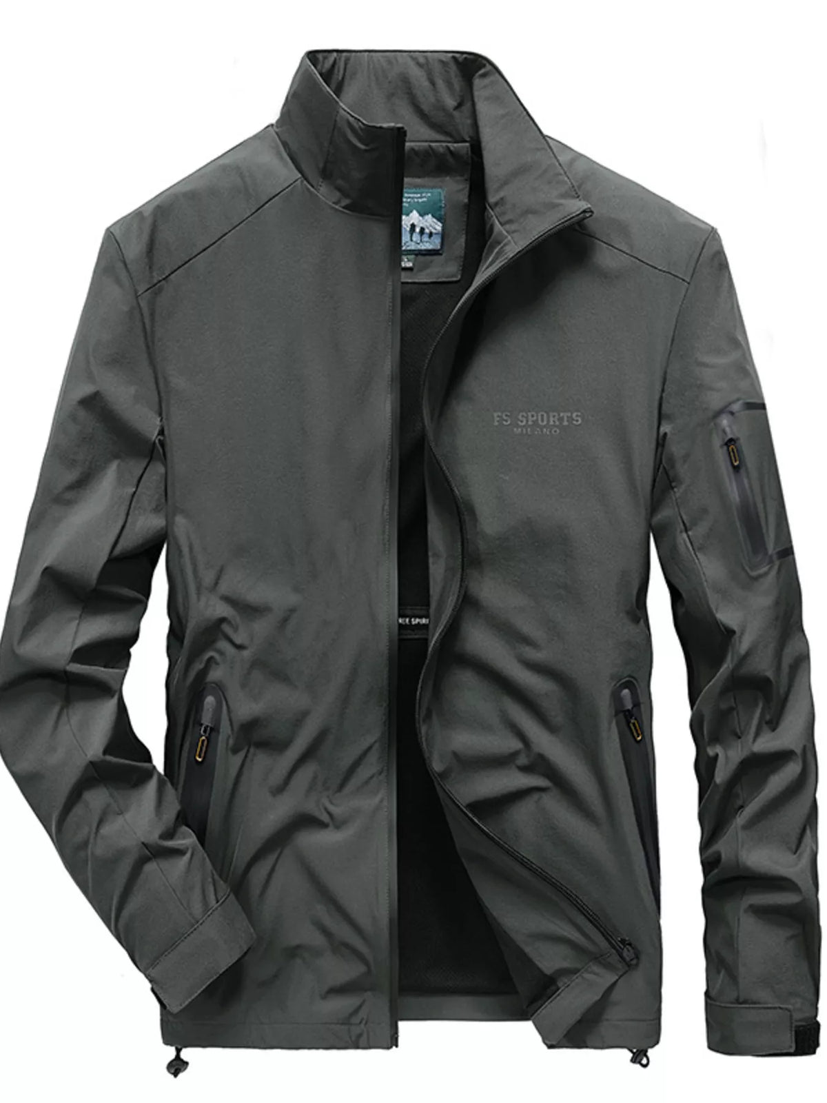 Men's Plus Size Lightweight Zip Up Jacket