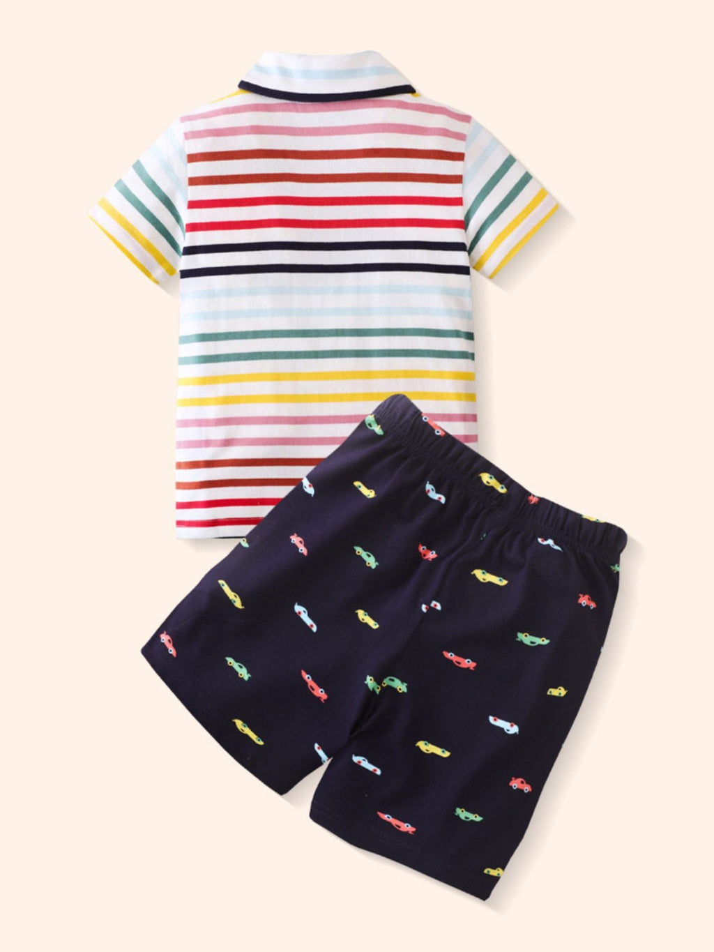 Children's Striped Polo and Shorts Set