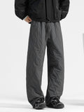 Men's Plus Size Quilted Loose-Fit Pants