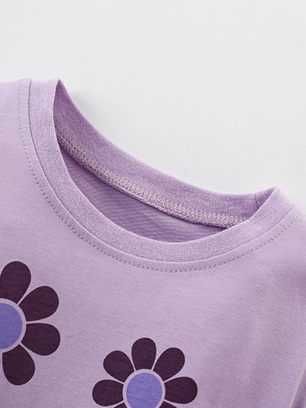 Children's Cute Floral Print Short Sleeve T-Shirt
