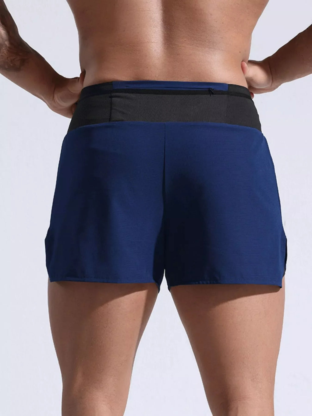 Men's Full Size Contrast Active Shorts Plus Size