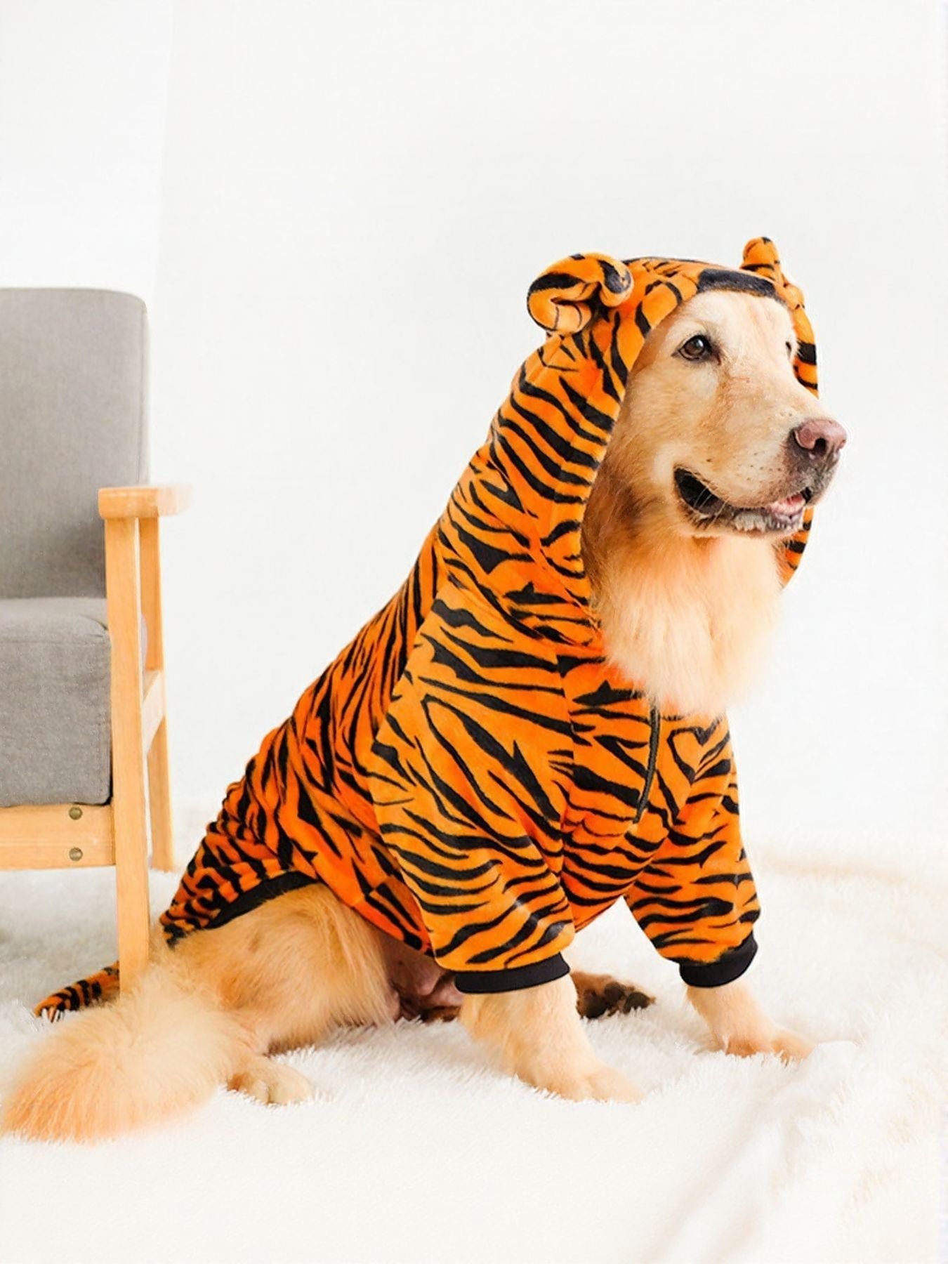 Tiger Pet Hoodie with Ears