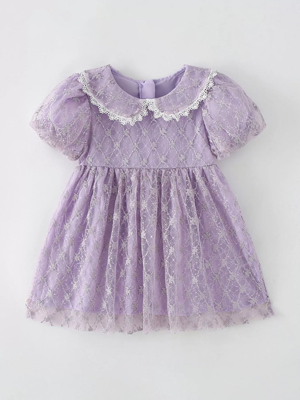 Children's Lace Peter Pan Collar Dress