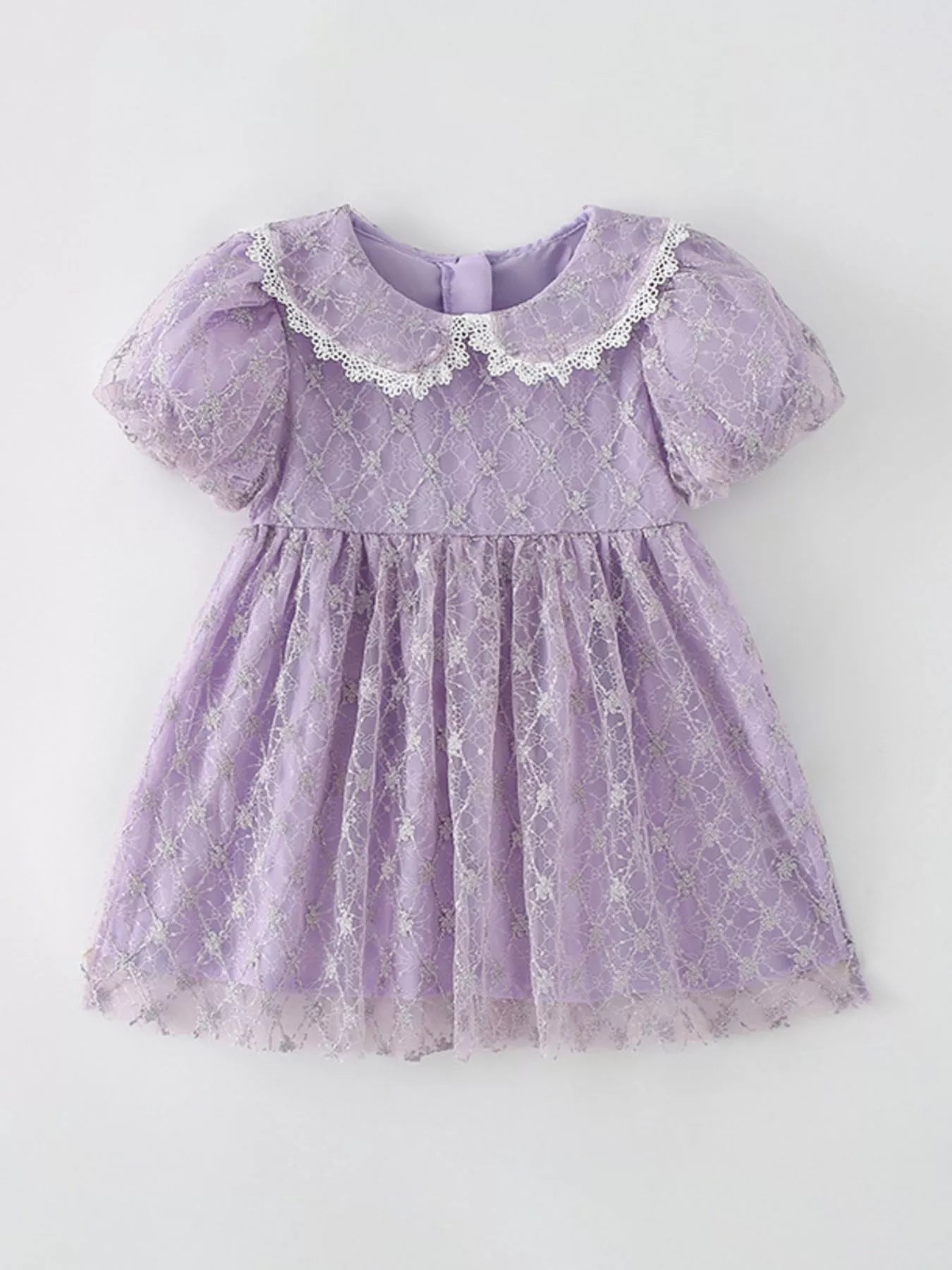 Children's Lace Peter Pan Collar Dress