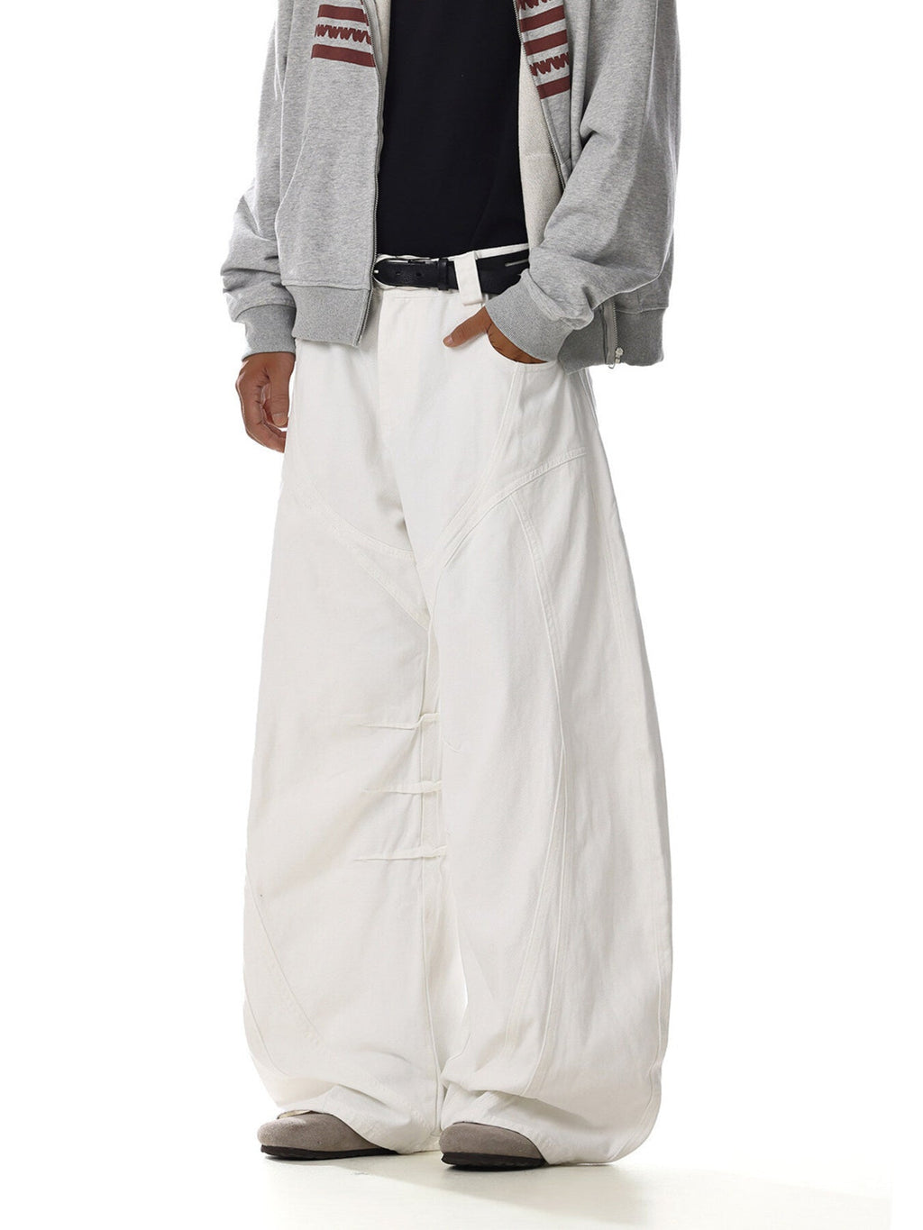 Men's Full Size Wide Leg Pants Plus Size