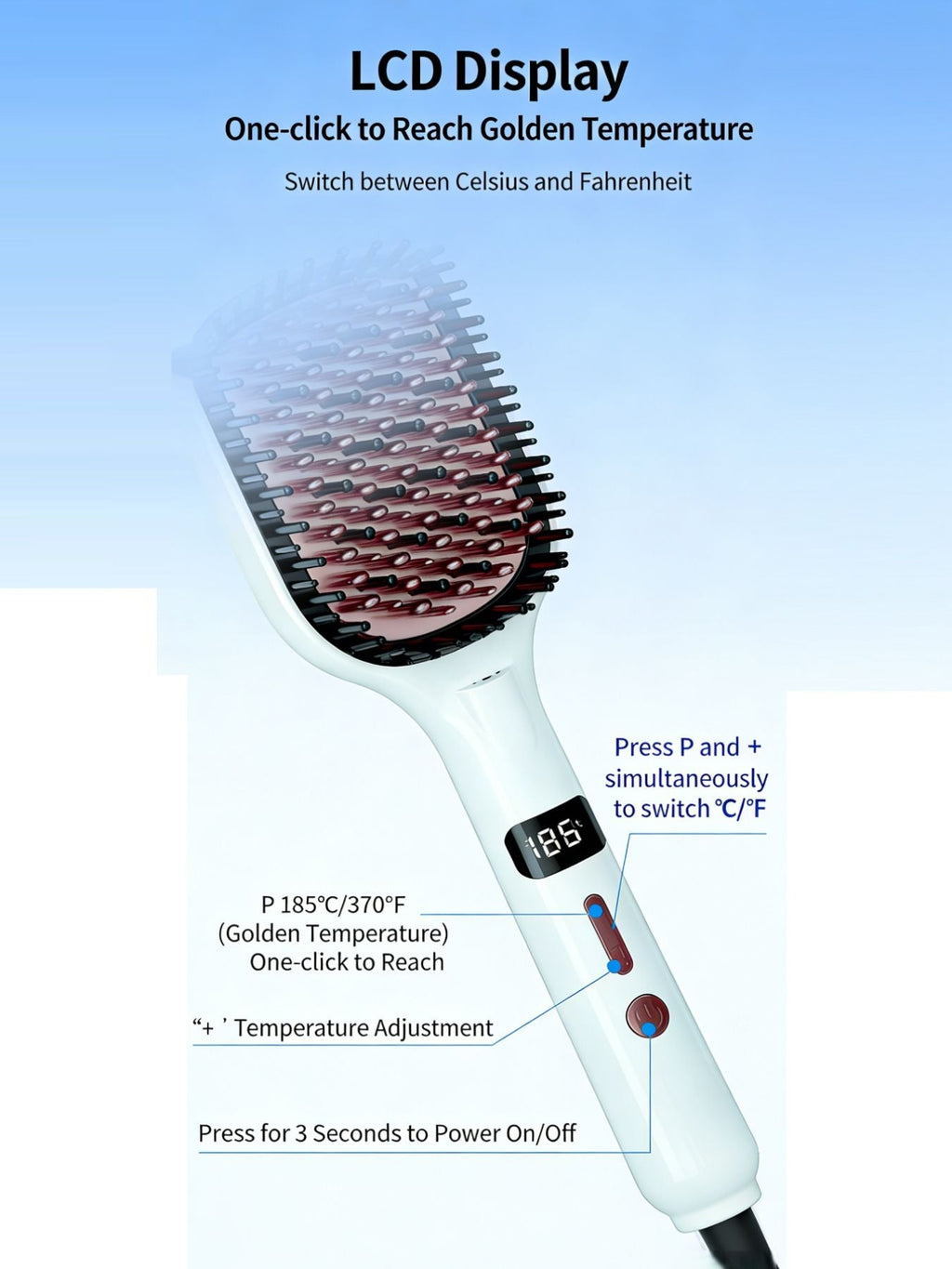 Fast Heating Straightening Comb