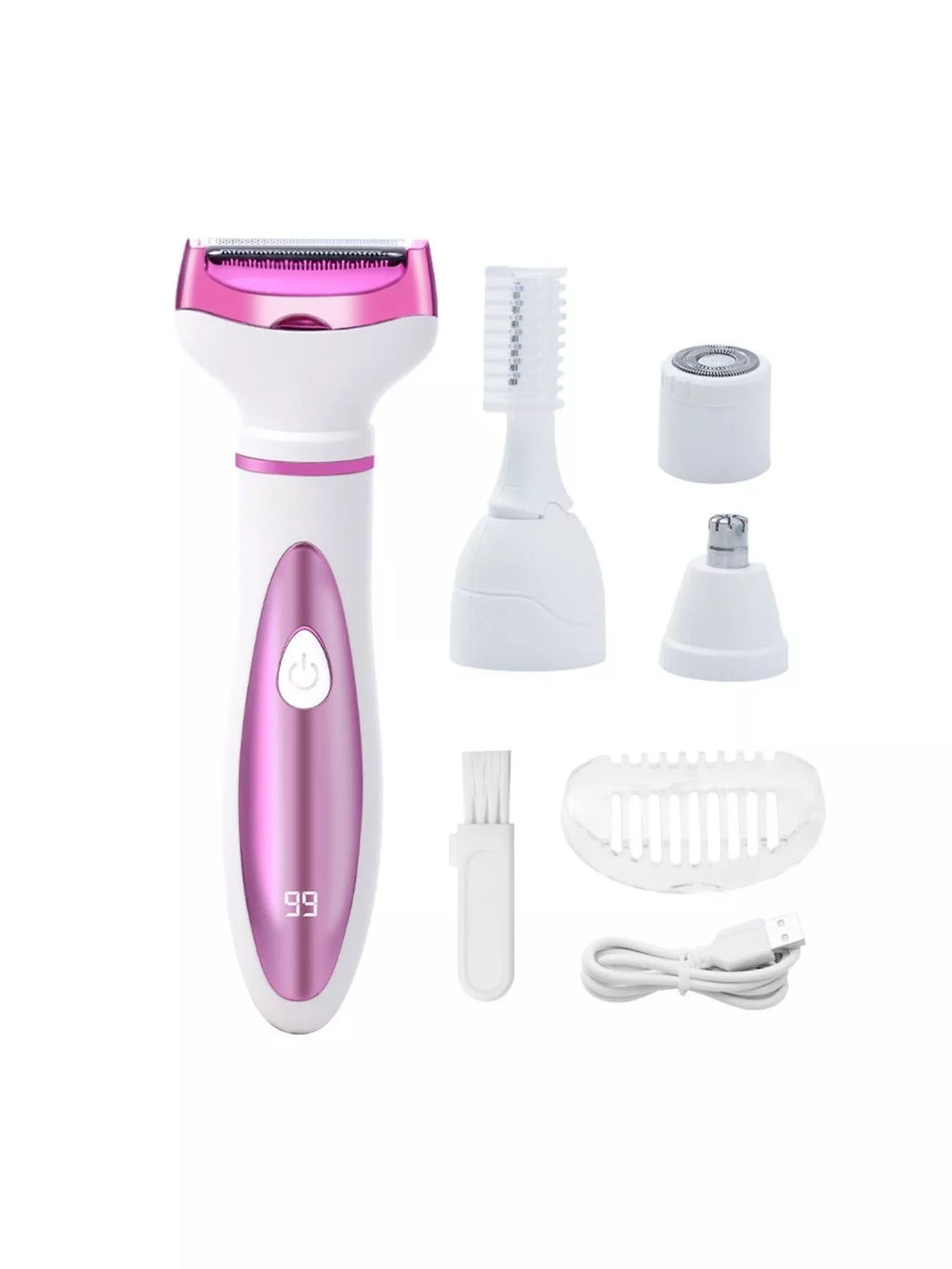 4-in-1 Multifunctional USB Rechargeable Painless Electric Hair Remover