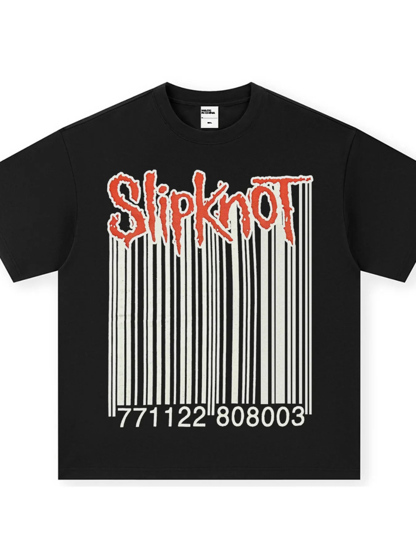 Men's Slipknot Barcode Graphic Vintage Wash T-Shirt