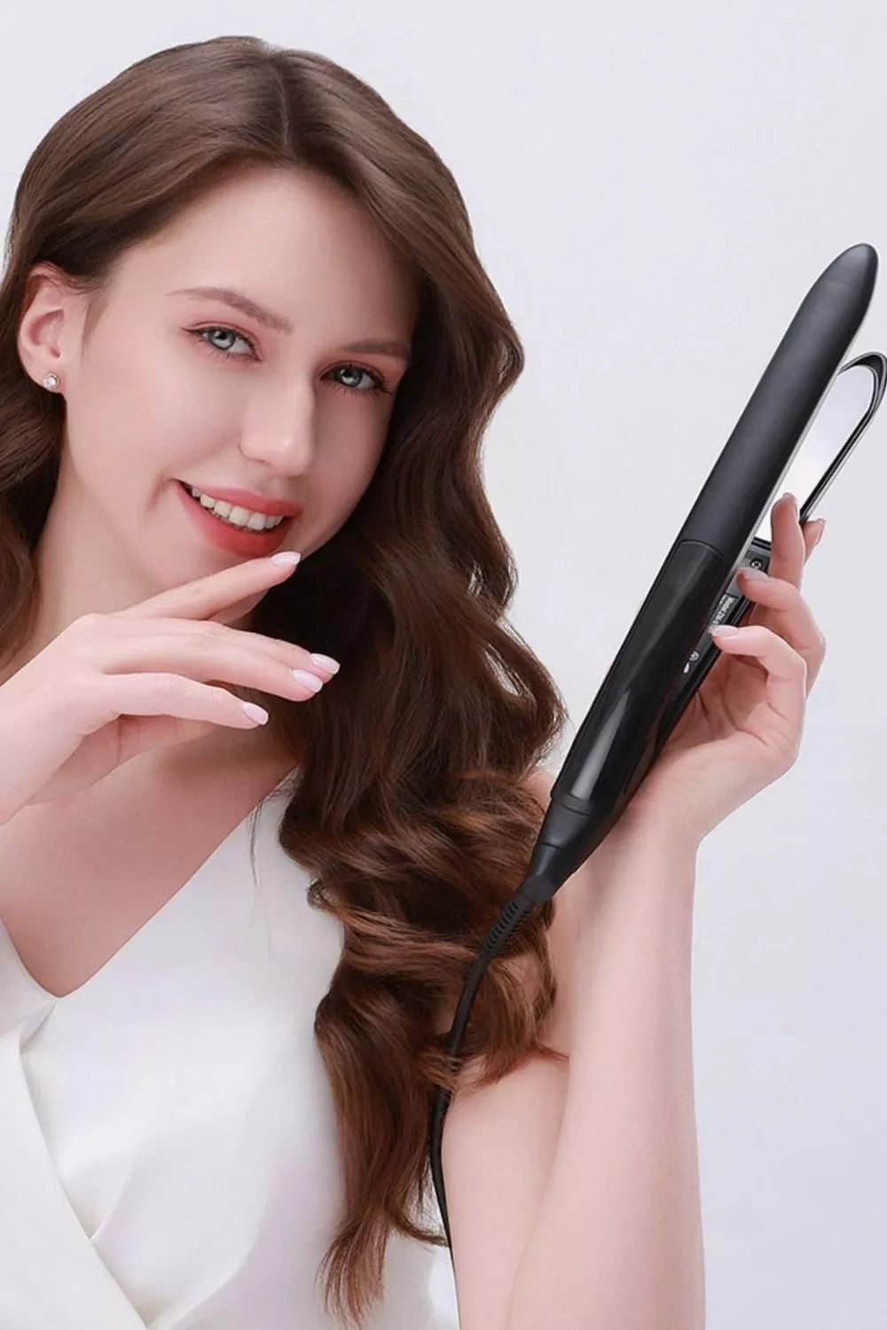 2-in-1 Curling & Straightening Iron