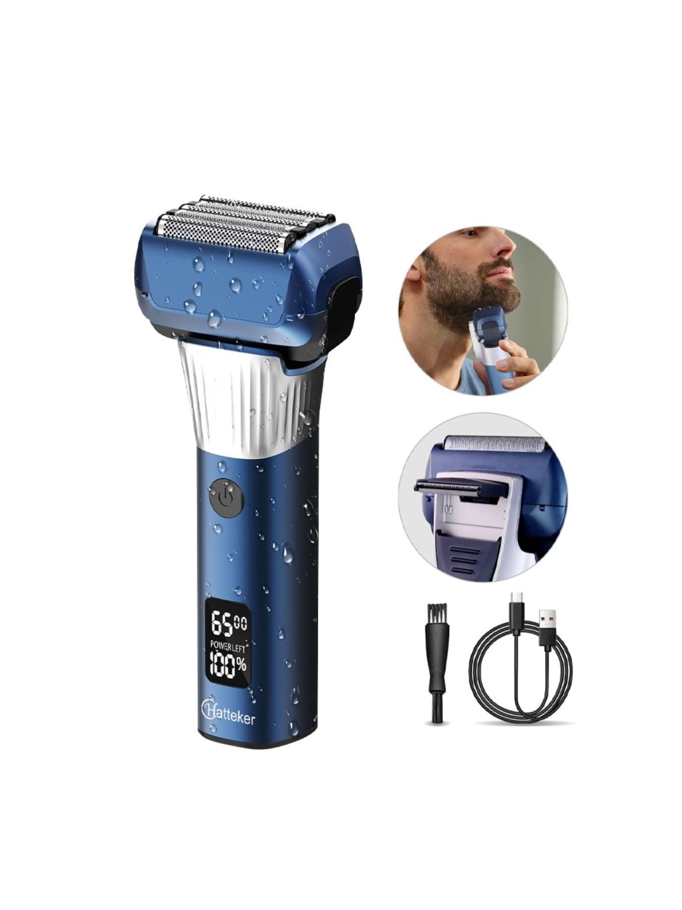 Electric Foil Shaver with LED Display