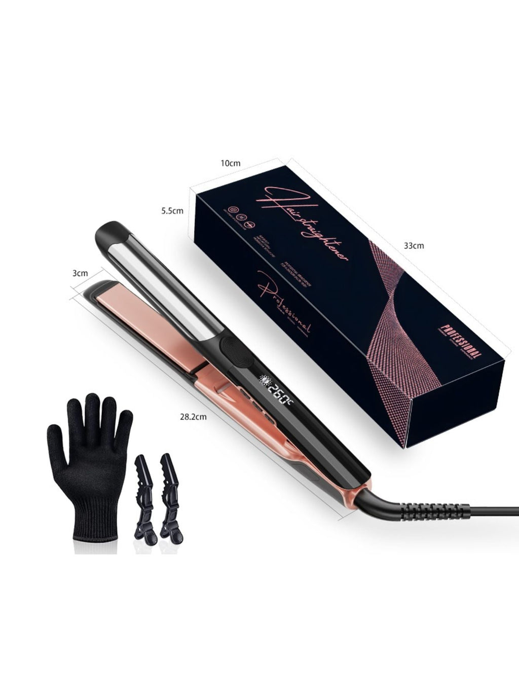Adjustable Temperature Hair Straightener