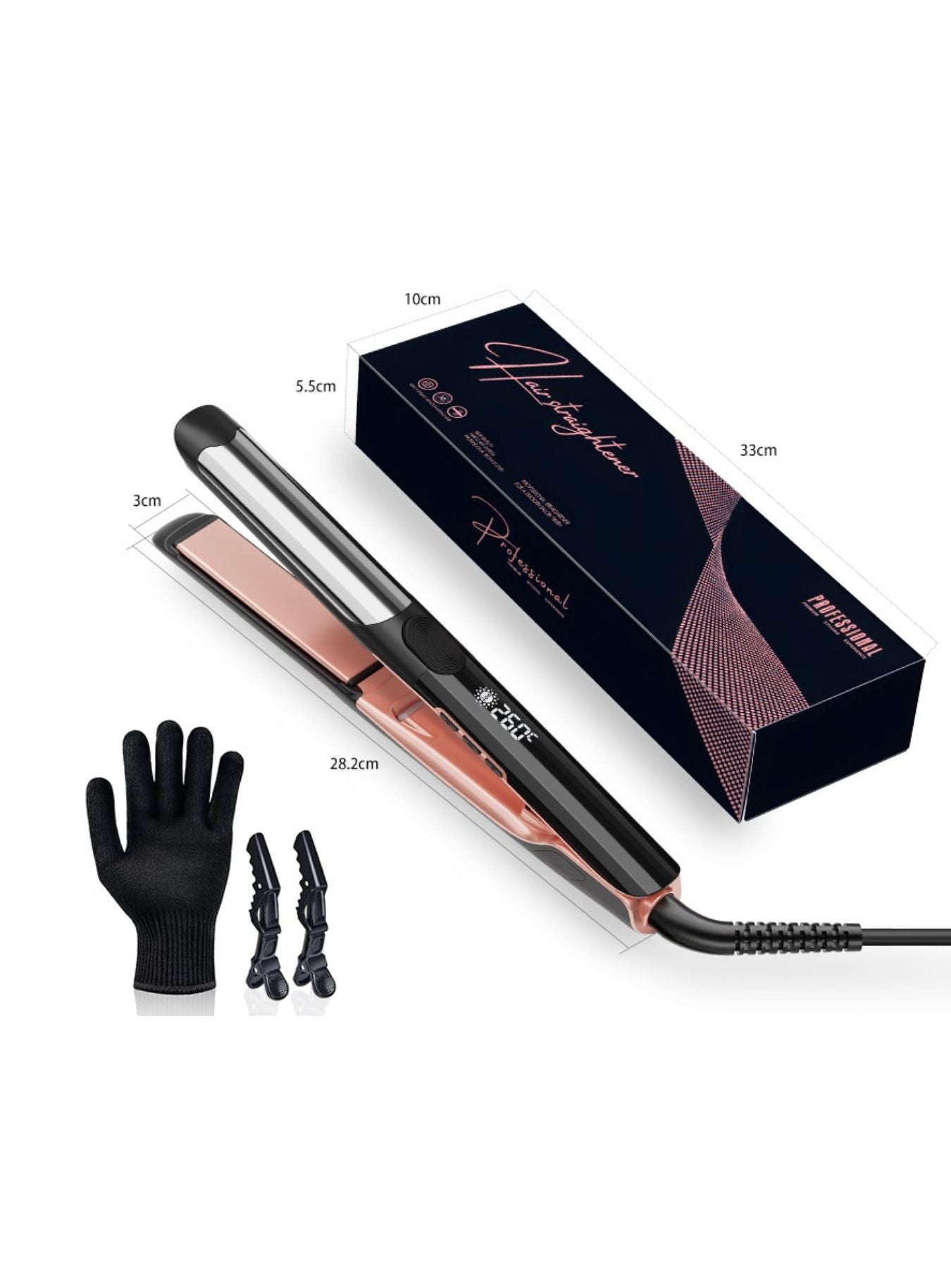 Adjustable Temperature Hair Straightener