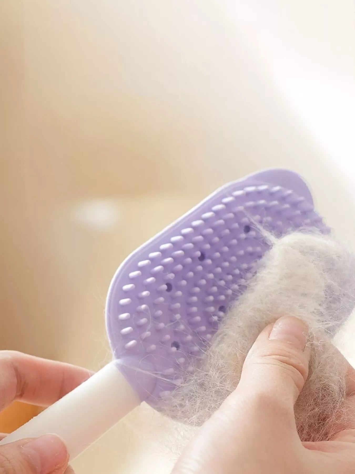 Gentle Silicone Pet Hair Remover Brush