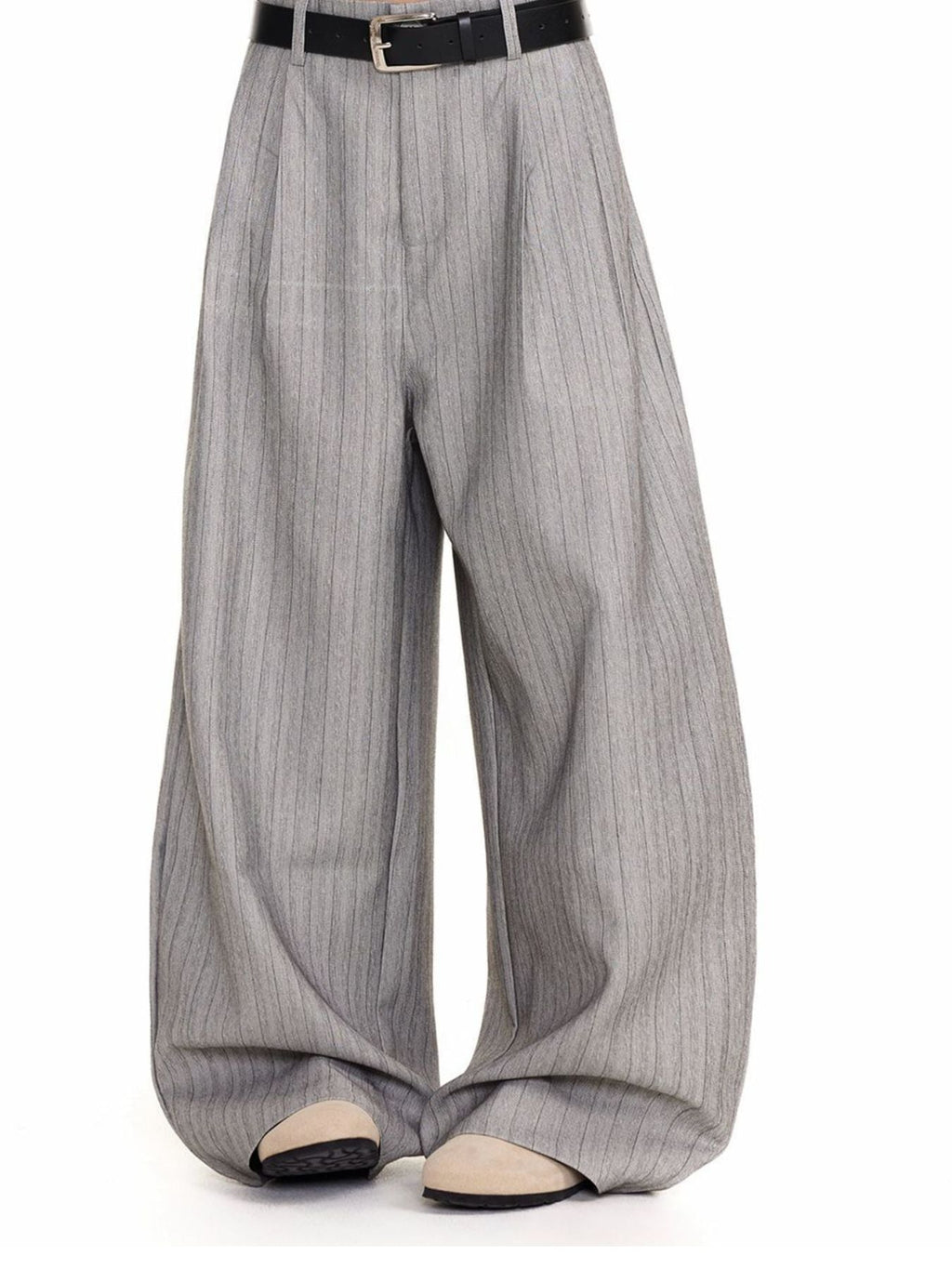 Men's Plus Size Wide Leg Striped Pants