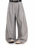 Men's Plus Size Wide Leg Striped Pants