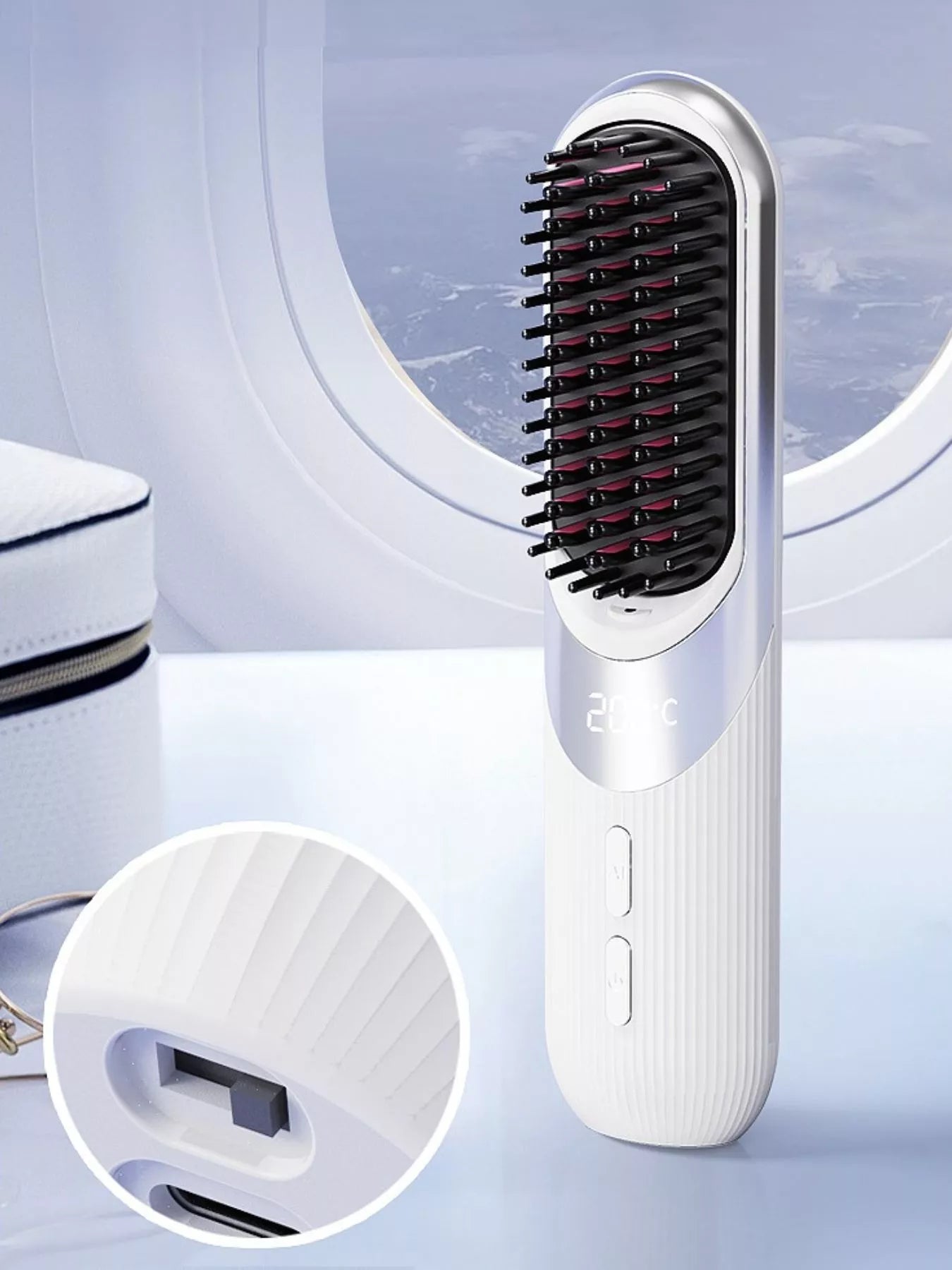 Portable Heated Straightening Comb