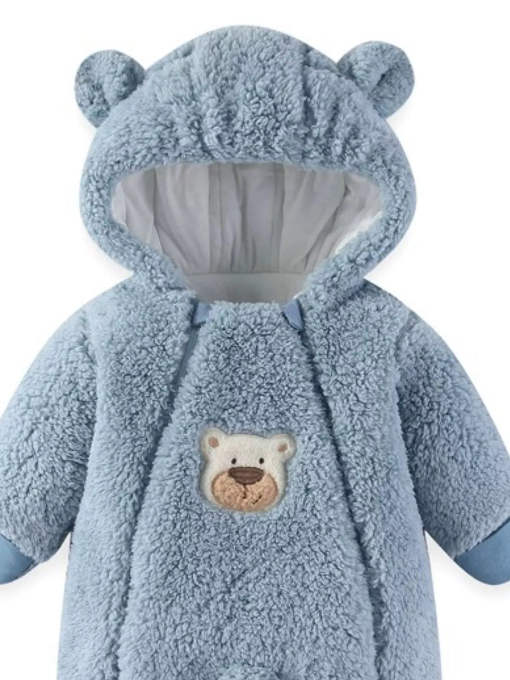 Cute Bunny Hooded Fleece One-Piece