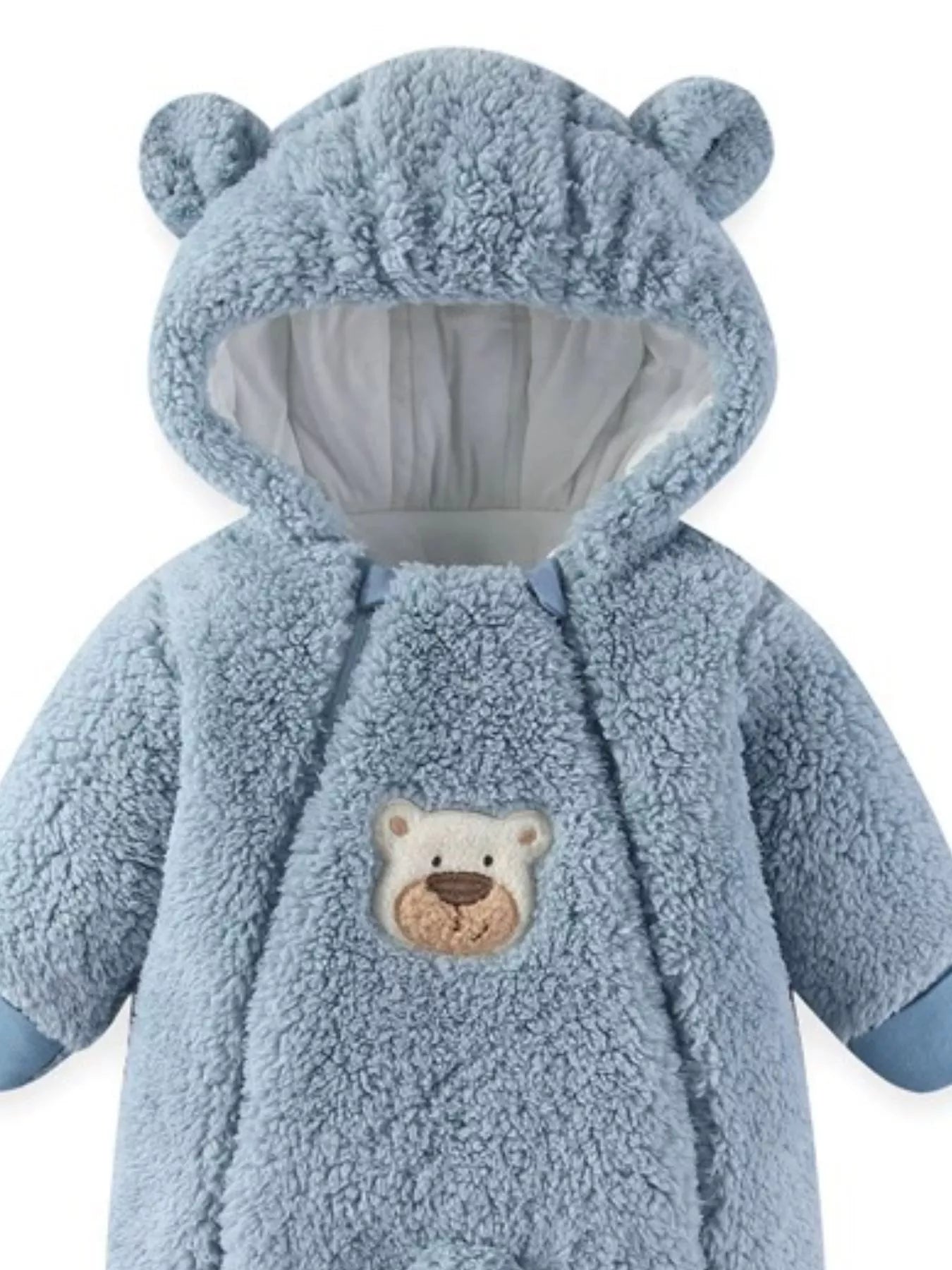 Cute Bunny Hooded Fleece One-Piece