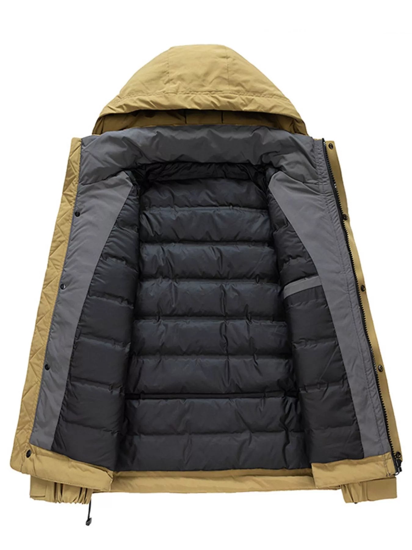 Men's Plus Size Hooded Winter Padded Jacket