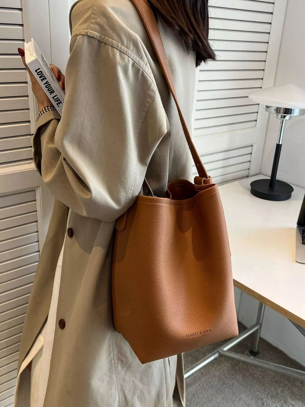 Minimalist PU Leather Shoulder Bag