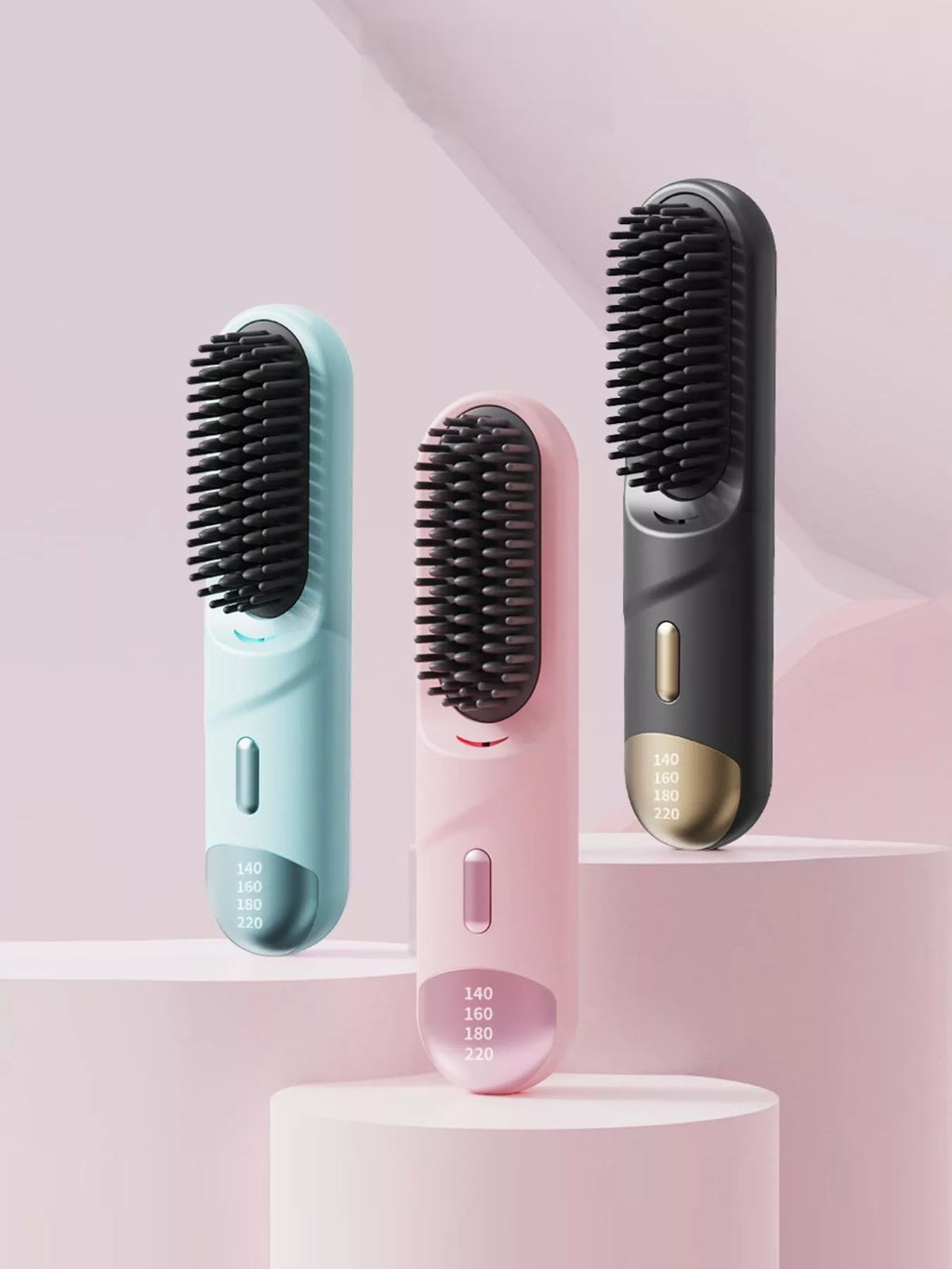 Portable Heated Straightening Comb with Temperature Control