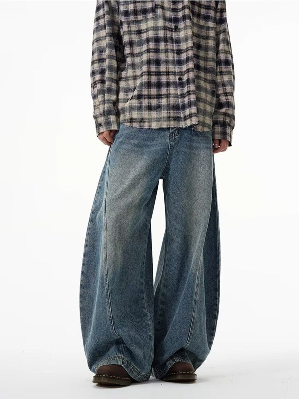Men's Full Size Wide Leg Jeans Plus Size