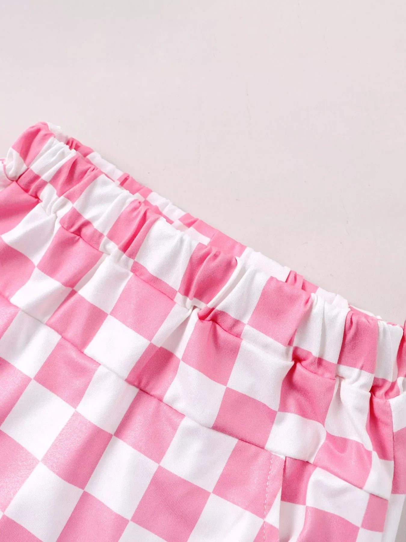 Children's Daddy's Girl Graphic Tee & Checkered Shorts Set